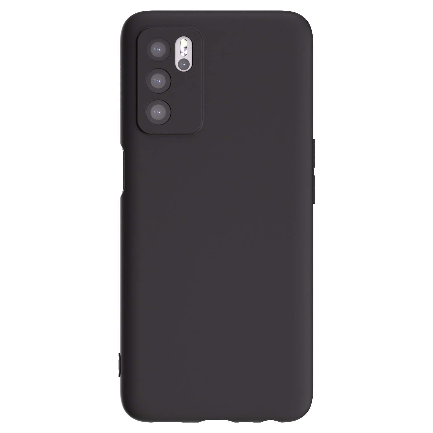 Picasee silikónový čierny obal pre OPPO A16s - Vlastný fotka/motiv