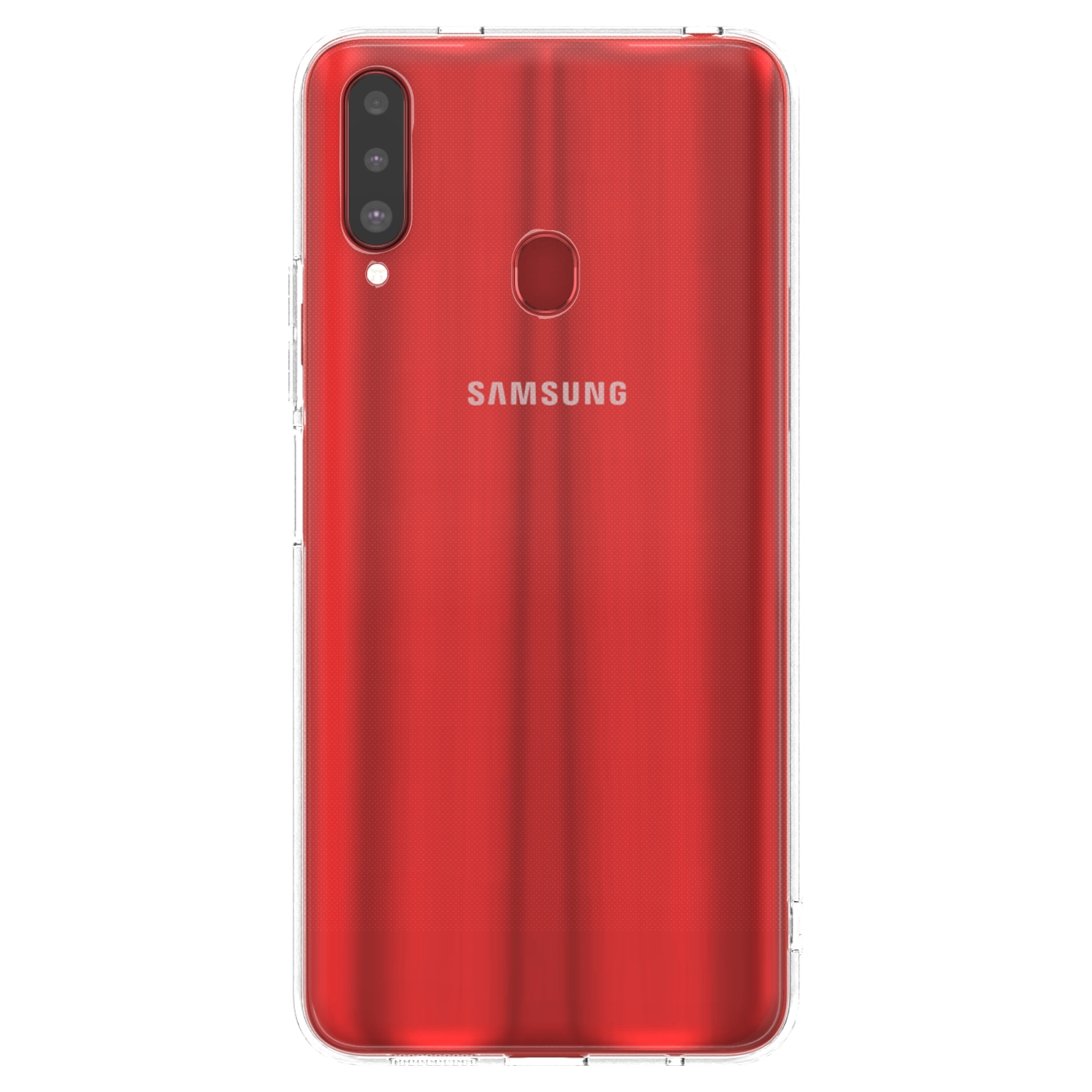 Picasee silikónový prehľadný obal pre Samsung Galaxy A20s - Vlastný fotka/motiv