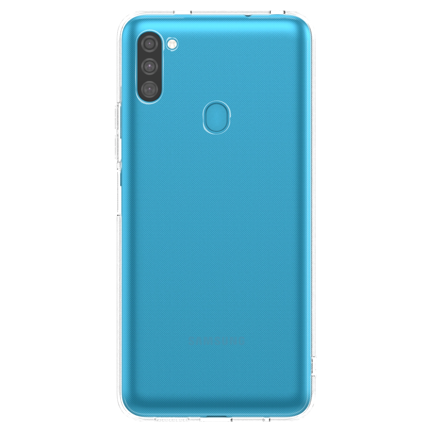 Picasee silikónový prehľadný obal pre Samsung Galaxy M11 - Vlastný fotka/motiv