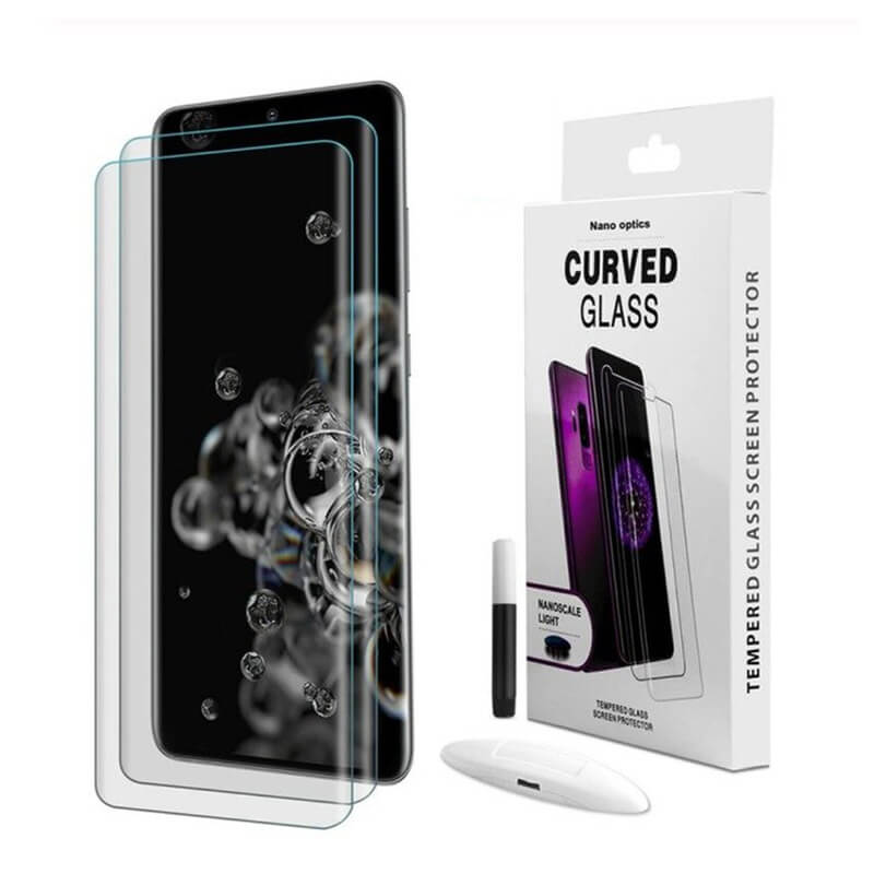 3x Picasee 3D UV zahnuté ochranné sklo pre Samsung Galaxy S20 Ultra 5G G988F - 2+1 zdarma 141042