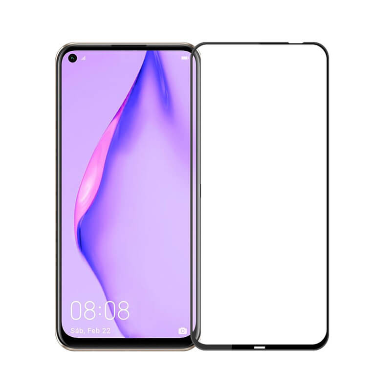 Picasee 3D ochranné tvrdené sklo s rámčekom pre Huawei P40 Lite - čierné