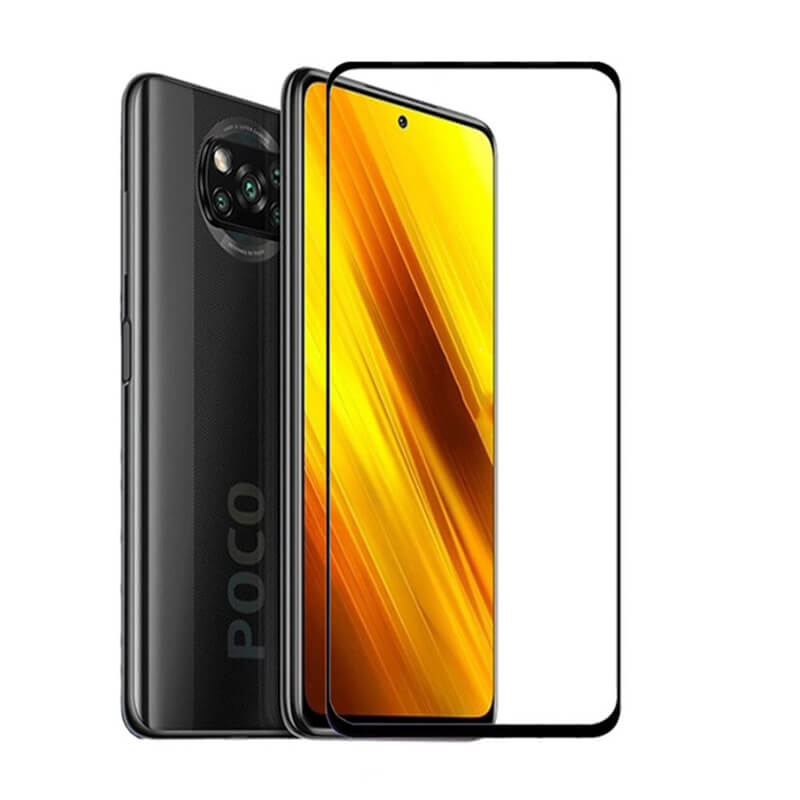 Picasee 3D ochranné tvrdené sklo s rámčekom pre Xiaomi Poco X3 - čierné