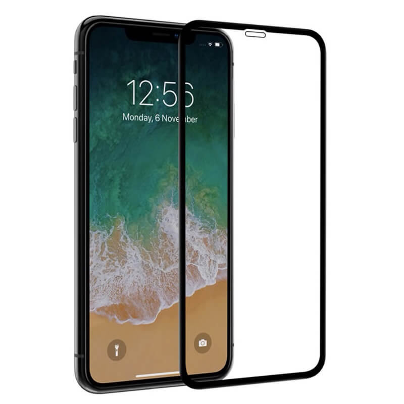 3x Picasee 3D ochranné tvrdené sklo s rámčekom pre Apple iPhone XR - čierné - 2+1 zdarma