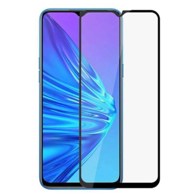 3x Picasee 3D ochranné tvrdené sklo s rámčekom pre Realme 8i - čierné - 2+1 zdarma