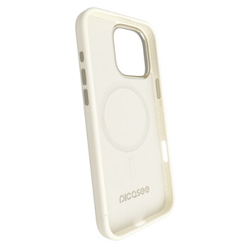 Picasee Premium case s MagSafe pro Apple iPhone 16 - Vlastné gravírovanie - Béžová