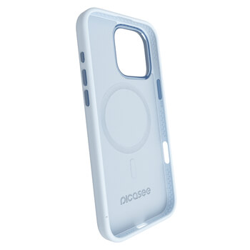 Picasee Premium case s MagSafe pro Apple iPhone 16 - Vlastné gravírovanie - Modrá