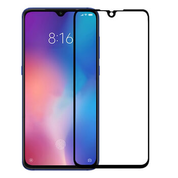 Picasee 3D ochranné tvrdené sklo s rámčekom pre Xiaomi Mi 9 SE - čierné