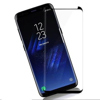 Picasee 3D zahnuté ochranné sklo pre Samsung Galaxy S9 G960F - čierne