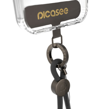 Picasee Cross-body phone strap - Čierný