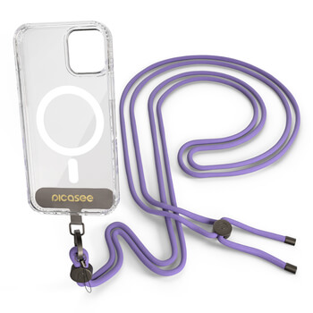 Cross-body phone strap - Fialová