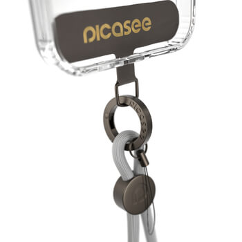 Picasee Cross-body phone strap - Sivý