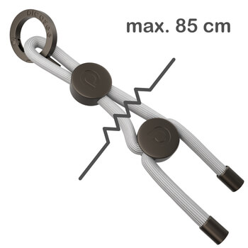 Picasee Cross-body phone strap - Sivý