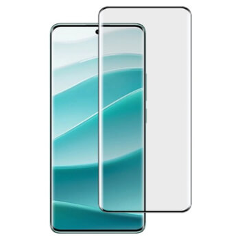 3x 3D zahnuté ochranné sklo pre Xiaomi Redmi Note 14 Pro 5G - čierne