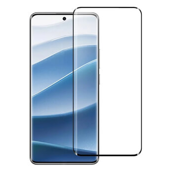 3D ochranné tvrdené sklo s rámčekom pre Xiaomi Redmi Note 14 Pro+ 5G - čierné