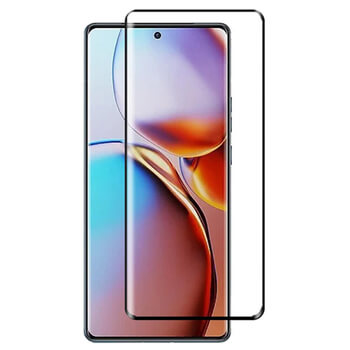 3D ochranné tvrdené sklo s rámčekom pre Motorola Moto G35 5G - čierné