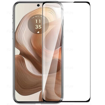 3D ochranné tvrdené sklo s rámčekom pre Motorola Edge 50 Neo - čierné