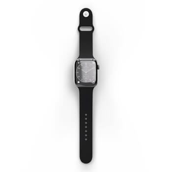 Picasee Opasok s gravírovaním pre Apple Watch 45 mm (9.series) - Čierna