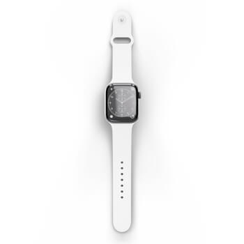 Picasee Opasok s gravírovaním pre Apple Watch 45 mm (9.series) - Biela