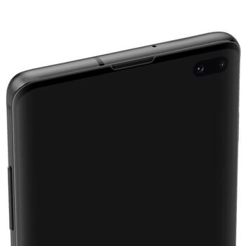 3x Picasee 3D zahnuté ochranné sklo pre Samsung Galaxy S10 Plus G975 - čierne - 2+1 zdarma