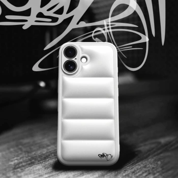 Picasee Puffer case pro Apple iPhone 17 - Separ Puffer - Biela