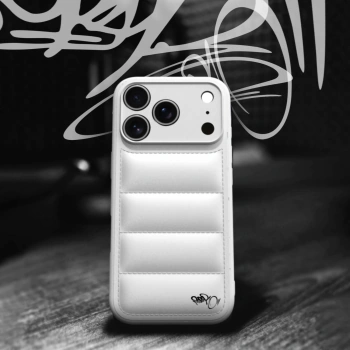 Picasee Puffer case pro Apple iPhone 17 Pro - Separ Puffer - Biela