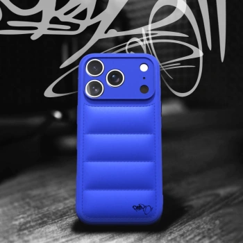 Picasee Puffer case pro Apple iPhone 17 Pro - Separ Puffer - Modrá