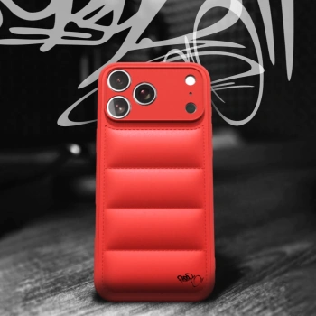 Picasee Puffer case pro Apple iPhone 17 Pro Max - Separ Puffer - Červená