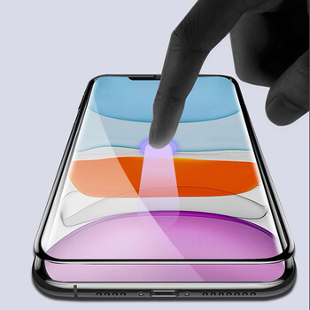 Picasee 3D ochranné tvrdené sklo s rámčekom pre Apple iPhone 11 Pro - čierné