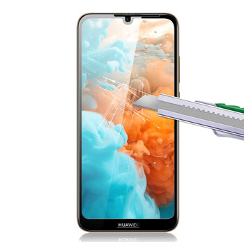 3x Picasee 3D ochranné tvrdené sklo s rámčekom pre Huawei Y6 2019 - čierné - 2+1 zdarma