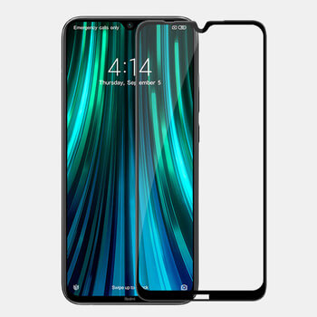 3D ochranné tvrdené sklo s rámčekom pre Xiaomi Redmi Note 8 - čierné