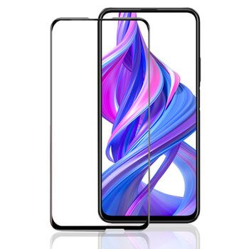 Picasee 3D ochranné tvrdené sklo s rámčekom pre Honor 9X - čierné