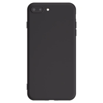 Picasee silikónový čierny obal pre Apple iPhone 8 Plus - Vlastný fotka/motiv