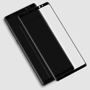 3x 3D zahnuté ochranné sklo pre Samsung Galaxy Note 9 N960F - čierne