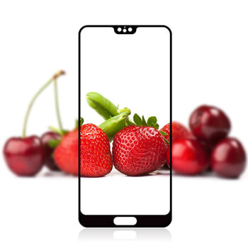 3D ochranné tvrdené sklo s rámčekom pre Huawei P20 - čierné