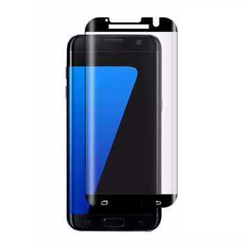 Picasee 3D zahnuté ochranné sklo pre Samsung Galaxy S7 Edge G935F - čierne