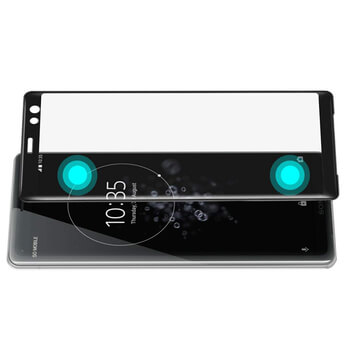 Picasee 3D ochranné tvrdené sklo s rámčekom pre Sony Xperia XZ3 - čierné