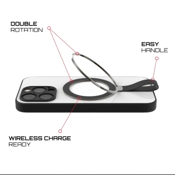 Picasee MagSafe ring - Čierna