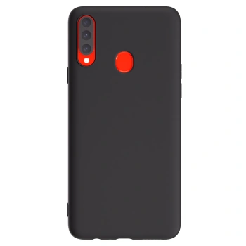 Picasee silikónový čierny obal pre Samsung Galaxy A20s - Vlastný fotka/motiv