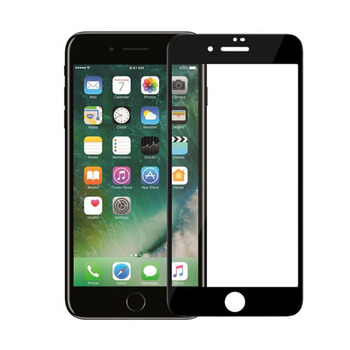 3D ochranné tvrdené sklo s rámčekom pre Apple iPhone 7 - čierné