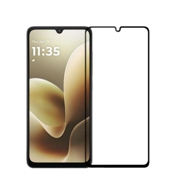 3D ochranné tvrdené sklo s rámčekom pre Motorola Moto G06 - čierné