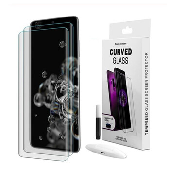 3D UV ochranné tvrdené sklo pre Samsung Galaxy S20 Ultra 5G G988F
