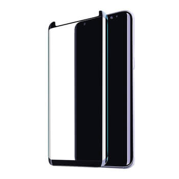 Picasee 3D zahnuté ochranné sklo pre Samsung Galaxy S8 G950F - čierne