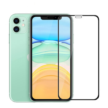 3x Picasee 3D ochranné tvrdené sklo s rámčekom pre Apple iPhone 11 - čierné - 2+1 zdarma