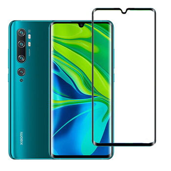 Picasee 3D zahnuté ochranné sklo pre Xiaomi Mi Note 10 (Pro) - čierne