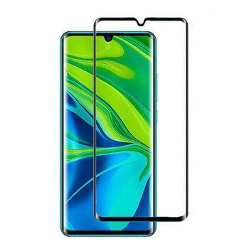 3x Picasee 3D zahnuté ochranné sklo pre Xiaomi Mi Note 10 (Pro) - čierne - 2+1 zdarma