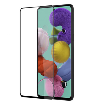 3x Picasee 3D ochranné tvrdené sklo s rámčekom pre Samsung Galaxy A71 A715F - čierné - 2+1 zdarma