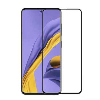 3x Picasee 3D ochranné tvrdené sklo s rámčekom pre Samsung Galaxy A71 A715F - čierné - 2+1 zdarma