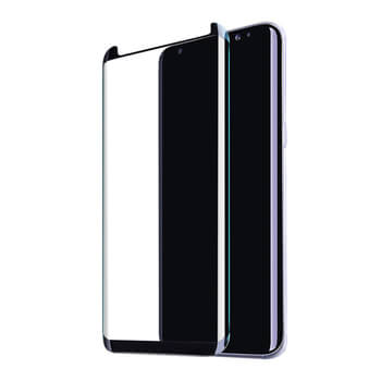 3x 3D zahnuté ochranné sklo pre Samsung Galaxy S8 G950F - čierne