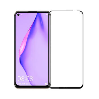 3x 3D ochranné tvrdené sklo s rámčekom pre Huawei P40 Lite - čierné - 2+1 zdarma