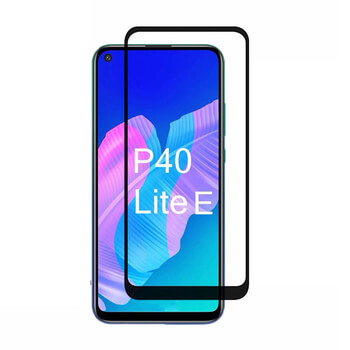 Picasee 3D ochranné tvrdené sklo s rámčekom pre Huawei P40 Lite E - čierné